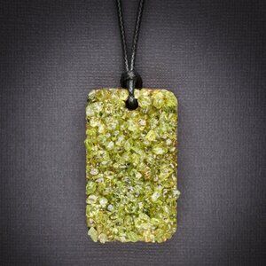 Peridot Orgonite Pendant
